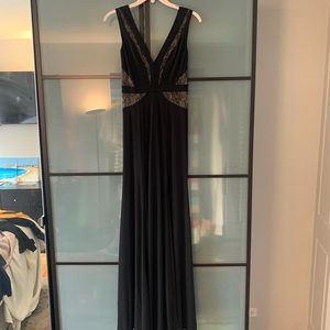 BCBG SEXY floor length gown with slits